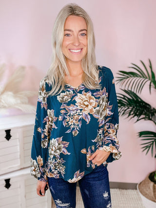 Sweep Me Away Floral Top - Bray and Em Boutique