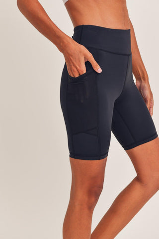 Sweetheart Zippered Highwaist Biker Shorts - Bray and Em Boutique