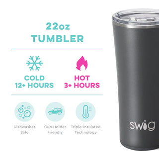 Swig Matte Grey Tumbler (22 oz)