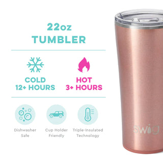 Swig Rose Gold Mermazing Tumbler (22 oz)