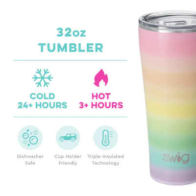32 Oz. Swig Life Stainless Steel Shimmer Mermazing Tumbler with your logo