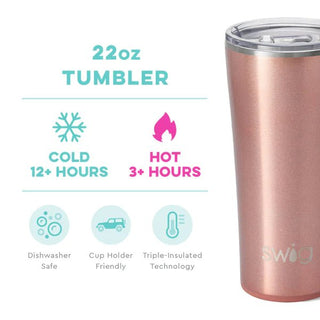Swig Rose Gold Mermazing Tumbler (22 oz) - Bray and Em Boutique
