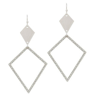 Take For Granite Rhinestone Earrings - Bray and Em Boutique
