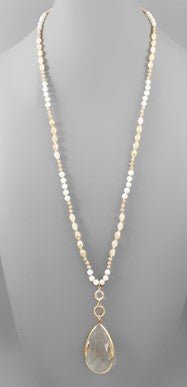 Teardrop Beaded Necklace - Bray and Em Boutique