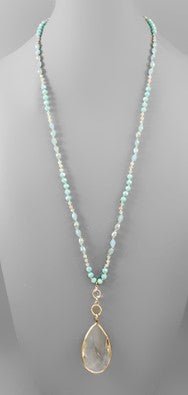 Teardrop Beaded Necklace - Bray and Em Boutique