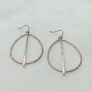 Teardrop with Bar Earrings - Bray and Em Boutique