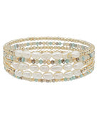 5 Set Fresh Water Pearl & Beads Bracelet