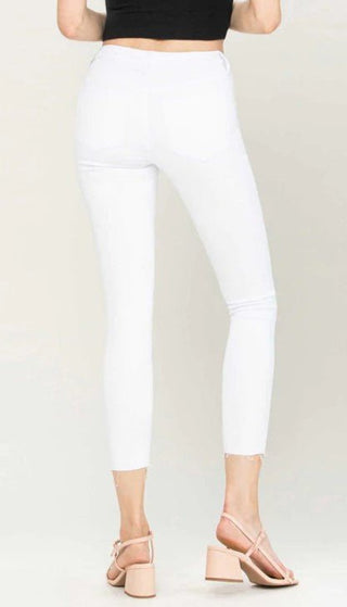The Amber White Crop Skinny - Bray and Em Boutique