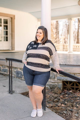 The American Flag Pullover - Bray and Em Boutique