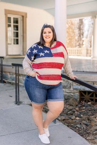 The American Flag Pullover - Bray and Em Boutique