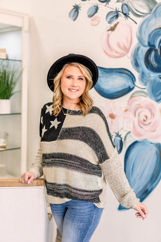 The American Flag Pullover - Bray and Em Boutique