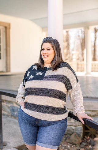 The American Flag Pullover - Bray and Em Boutique