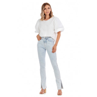 The Yorker Side - Slit Jeans - Bray and Em Boutique