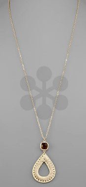 Threaded Teardrop Necklace - Bray and Em Boutique