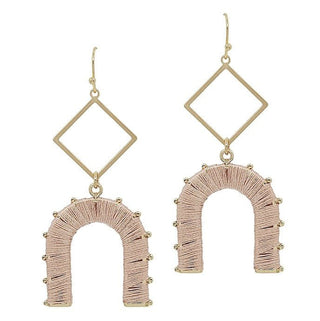Threaded U Earrings - Bray and Em Boutique