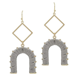 Threaded U Earrings - Bray and Em Boutique