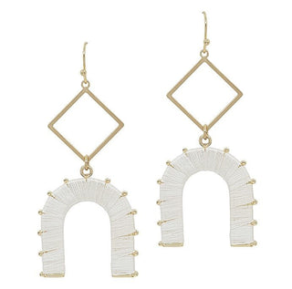 Threaded U Earrings - Bray and Em Boutique