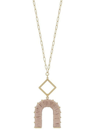 Threaded U Necklace - Bray and Em Boutique