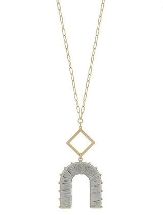 Threaded U Necklace - Bray and Em Boutique
