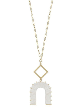 Threaded U Necklace - Bray and Em Boutique