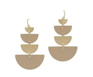 Tiered Half Moon Earrings - Bray and Em Boutique