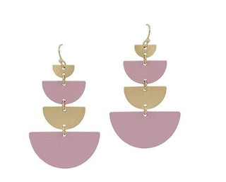 Tiered Half Moon Earrings - Bray and Em Boutique