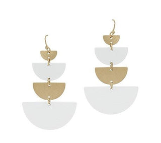 Tiered Half Moon Earrings - Bray and Em Boutique