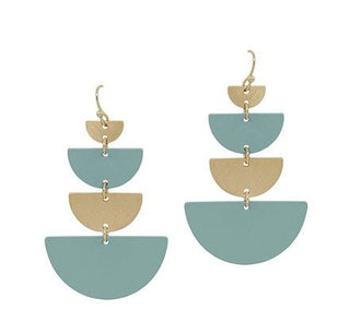 Tiered Half Moon Earrings - Bray and Em Boutique