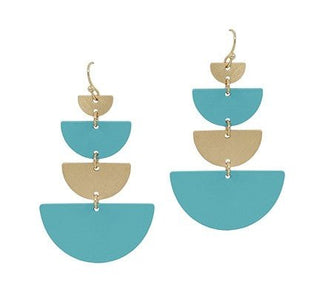Tiered Half Moon Earrings - Bray and Em Boutique