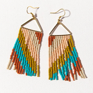 Triangle Seed Bead Earrings