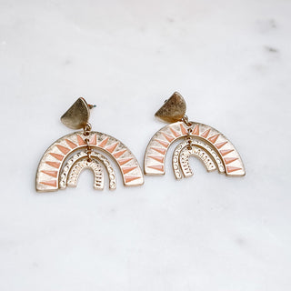 Triple Rainbow Earrings - Bray and Em Boutique