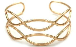 Twisted Layered Cuff Bracelet - Bray and Em Boutique