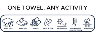 UPF 50+ Sunscreen Towel Full Size - Bray and Em Boutique