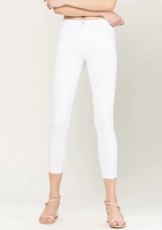 The Amber White Crop Skinny