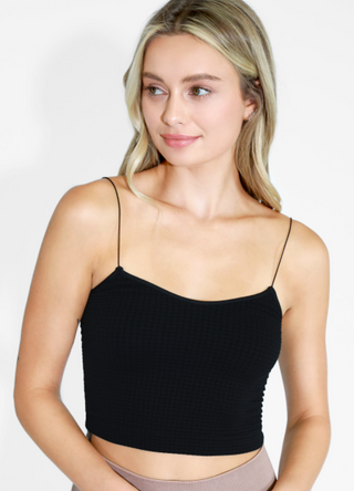 Waffle Crop Cami