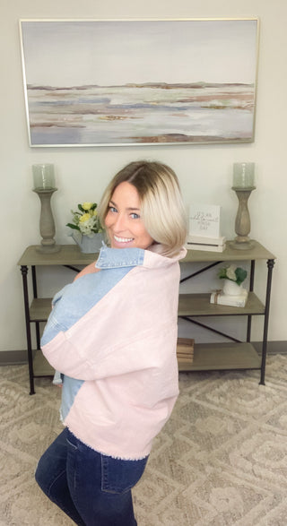 We Wear Pink Shacket - Bray and Em Boutique