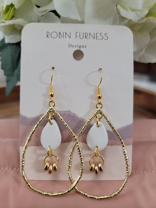 Weighted Clay Teardrop Earrings - Bray and Em Boutique
