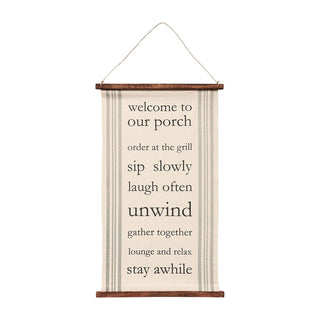 Welcome Porch Wall Hanger - Bray and Em Boutique