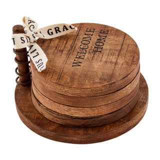 Welcome Wood Coaster Set - Bray and Em Boutique