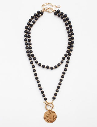 Wooden Bead Layered Necklace - Bray and Em Boutique