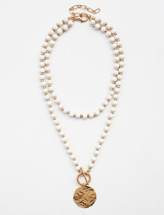 Wooden Bead Layered Necklace - Bray and Em Boutique