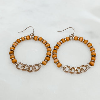 Wooden Chain You Earrings - Bray and Em Boutique