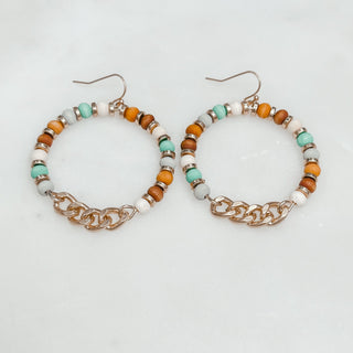 Wooden Chain You Earrings - Bray and Em Boutique