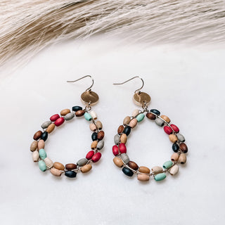 Wooden Tear Drop Earrings - Bray and Em Boutique