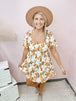White/Mustard Print